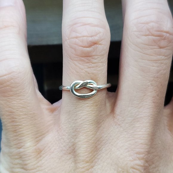 Jewelry - Size 7 Sterling Silver Cool Handmade Hammered Heart Ring